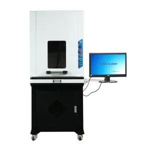 Máquina de gravação a laser de fibra fechada de 20 W para metal